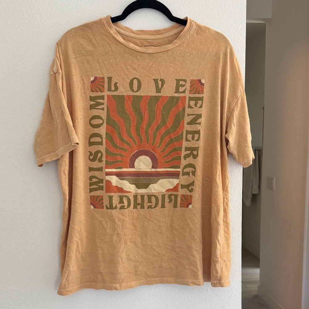 Billabong Tan Graphic Tee